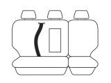 Esteem Velour Seat Covers Set Suits Ford Territory SY MKII 7 Seater 4 Door Wagon 05/2009-4/2011 3 Rows