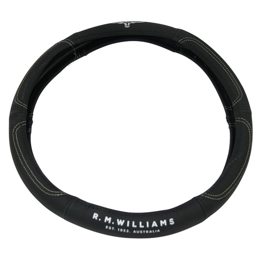 RM Williams Leather 15 Inch 38cm Steering Wheel Cover RMW