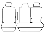 Custom Made Esteem Velour Seat Covers suits Renault Master Van 2012 1 Row