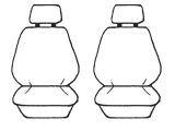 Custom Made Esteem Velour Seat Covers Suits Ford Transit Import Bus 2004 1 Row