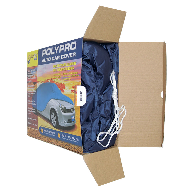 Polypro Car Cover Large / Extra Large Weatherproof Dust Cover L / XL CC13