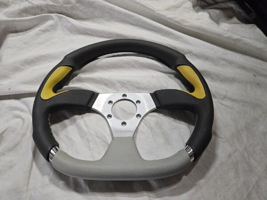 Isotta Steering Wheel Evolution Ice Grey/Yellow