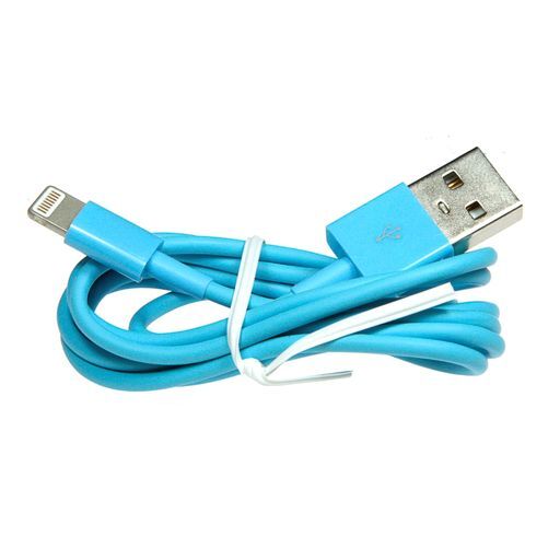 Dual USB Port Car Charger 12V/ 24V Blue Includes Lightning cable to USB cable DUSBPCBL plus LI5USBBL