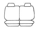 Esteem Velour Seat Covers Set Suits Holden Captiva SX / CX 7 Seater 4 Door Wagon 09/2006-01/2011 3 Rows