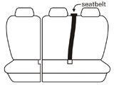 Velour Seat Covers Suits Ford Focus LW MKII ST Hatch 10/2012-10/2018 2 Rows