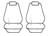 Velour Seat Covers Suits Ford Focus LW MKII ST Hatch 10/2012-10/2018 2 Rows