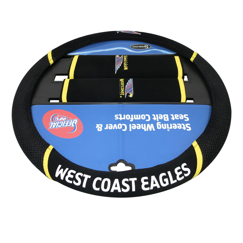 AFL West Coast Eagles Steering Wheel Cover