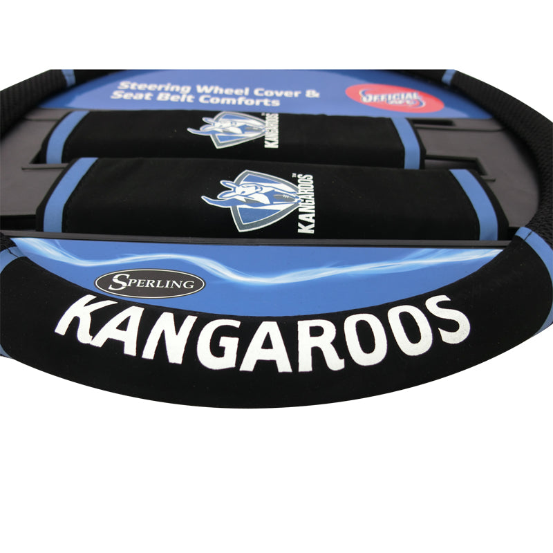 North Melbourne Kangaroos AFL Steering Wheel Cover