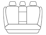 Esteem Velour Seat Covers Set Suits Volkswagen Passat B8 Base Model / Comfortline / Highline 4 Door Wagon 6/2015-On 2 Rows