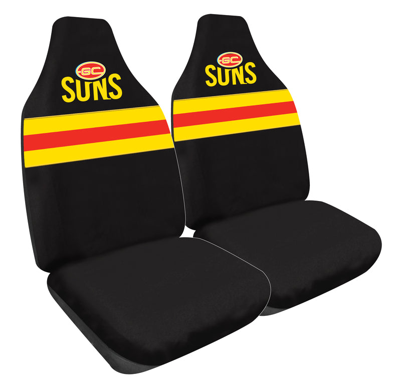 AFL Seat Covers Gold Coast Suns Size 60 One Pair