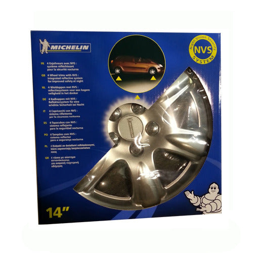 Michelin Car Wheel Covers Hubcaps 6 Spokes Set Of 4