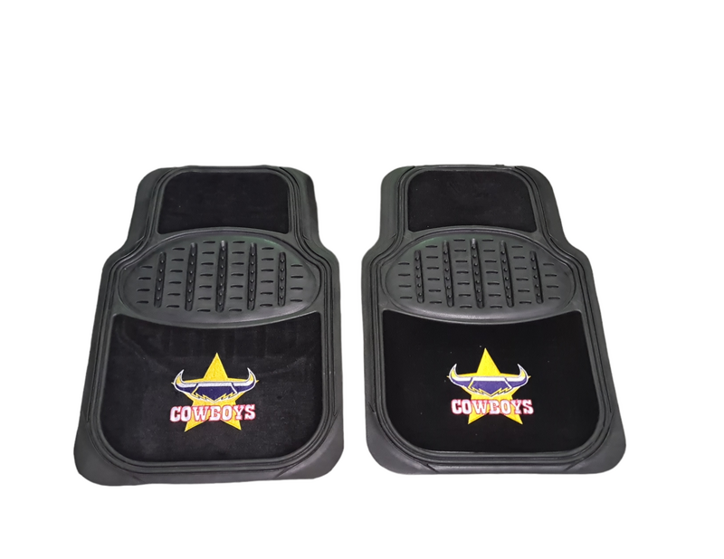 NRL North Queensland Cowboys Floor Mats Set Of 4