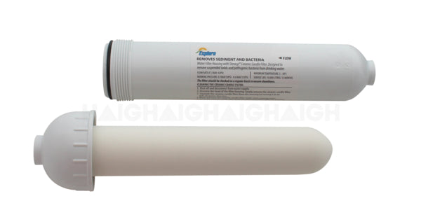 Caravan Camper Trailer Boat Inline Water Filter Housing And Ceramic Candle  WF60