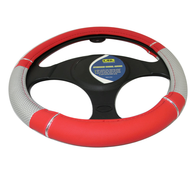 Boost Steering Wheel Cover 15 inch Diameter Red