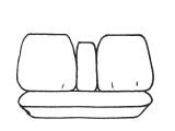 Custom Made Esteem Velour Seat Covers Suits Holden H Model HK / HG / HT Premier Sedan 1968-1970 2 Rows