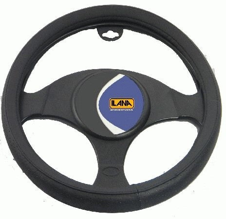Oxford Leather Steering Wheel Cover Black