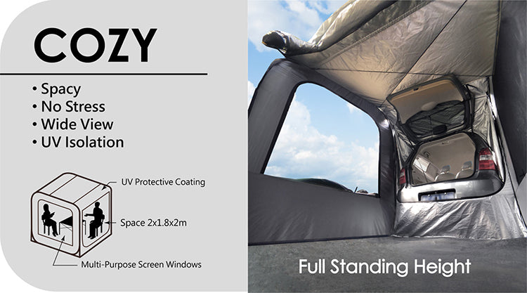 Carsule Car Pop-Up Cabin Capsule Awning Camping Tent 2m x 1.8m x 2m