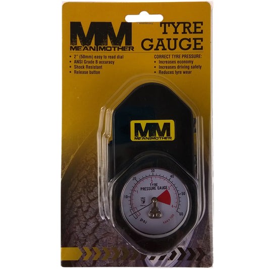 Mean Mother Pressure Tire Tyre Gauge 60Lb 0 - 60 Psi MMTG60