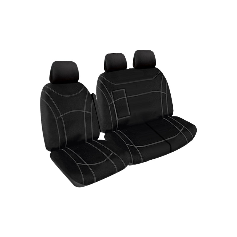 Getaway Neoprene Seat Covers Suits Ford Transit VO Dual Cab Bucket & 3/4 Bench 9/2014-9/2023 Waterproof