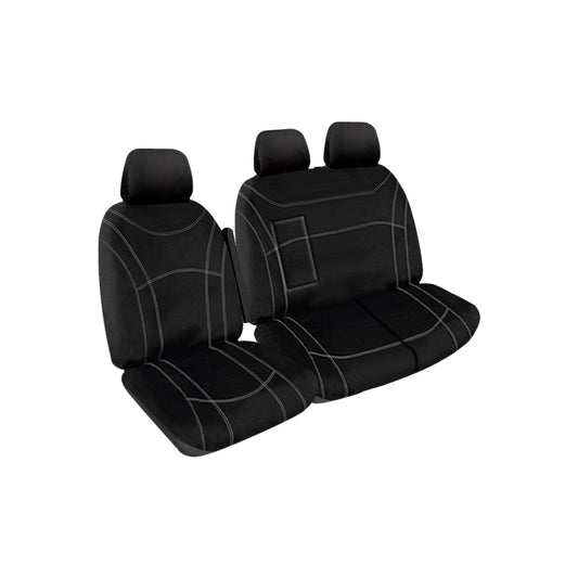 Getaway Neoprene Seat Covers Suits Ford Transit VO Dual Cab Bucket & 3/4 Bench 9/2014-9/2023 Waterproof