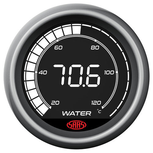 Saas 52mm 2 Inch Car Water Temperature Gauge 20°-120° Muscle Digital Series SG41220