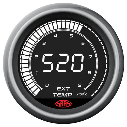 Saas 52mm 2 Inch Car Exhaust Temperature Gauge EGT Pyro 0°-900° Muscle Digital Series SG41240