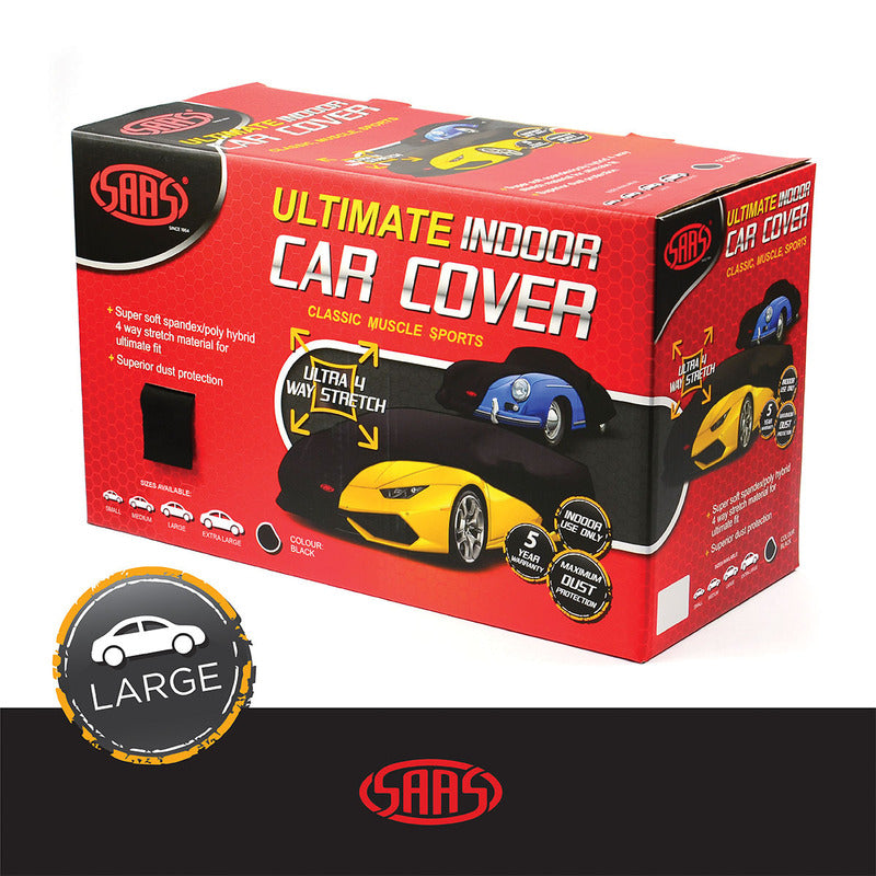 Indoor Classic Ultra 4 Way Weatherproof Car Cover 4.9m-5.3m SC4953