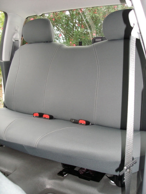 Wet Seat Grey Neoprene Seat Covers Suits Holden Colorado RG LX-LT Dual Cab 6/2012-9/2013