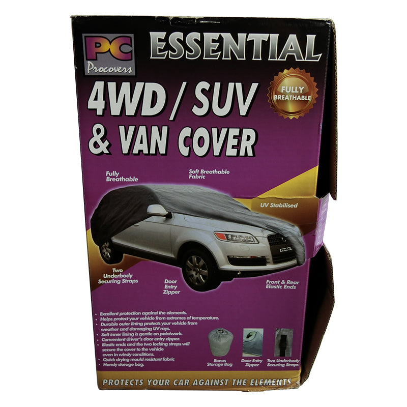 PC Procovers Essential 100% Waterproof Car Cover Large 4WD PC40111L