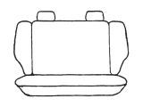 Esteem Velour Seat Covers Set Suits Honda Civic 4 Door Sedan 1988-1989 2 Rows