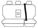 Velocity Full Wetsuit Neoprene Seat Covers Suits Isuzu D-Max Dual Cab LS-M / LS-U / X-TERRAIN, Suits Mazda BT-50 Dual Cab TF XTR / GT 7/2020-On 2 Row