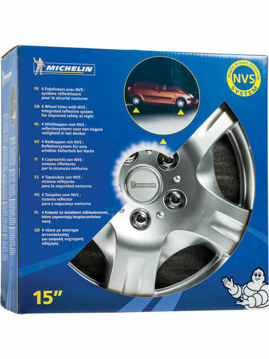 Michelin Car Wheel Covers Hubcaps Deluxe Set Of 4