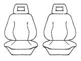Custom Made Esteem Velour Seat Covers Suits Honda Civic GL / SI 4 Door Sedan 1992-1995 2 Rows