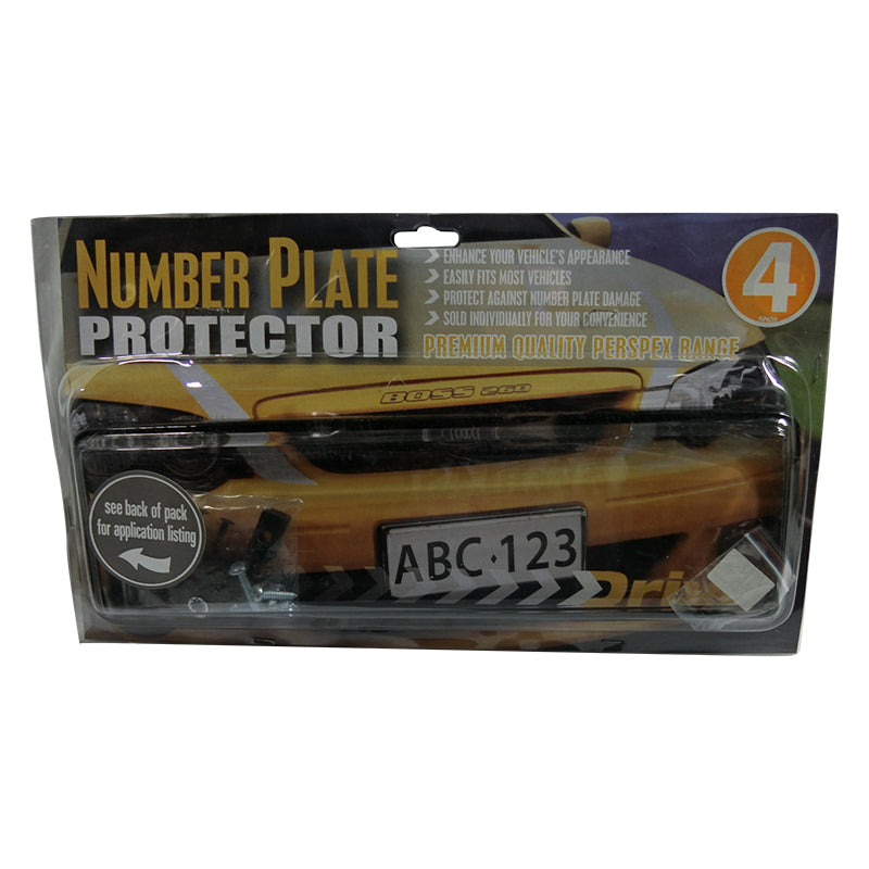Perspex Number Plate Frame 6 Figure Slim Line NSW Rear Np636