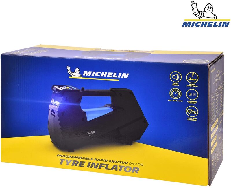 Michelin 12V Digital Tyre Inflator Pump Air Compressor Bleed Valve LCD 12310