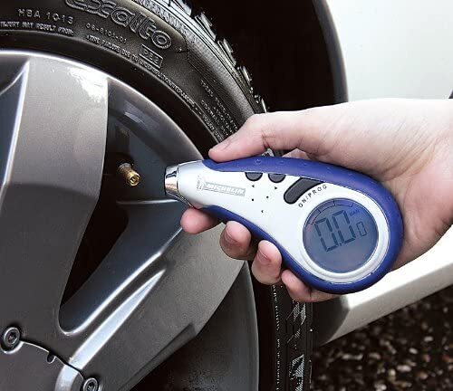 Michelin Programmable Digital Tyre Pressure Gauge with storage pouch 12279