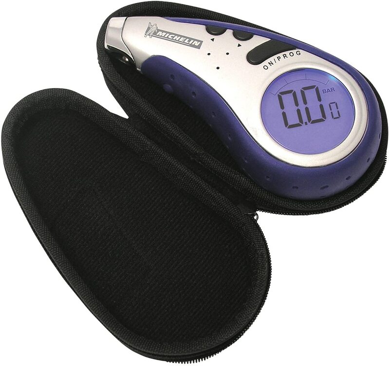 Michelin Programmable Digital Tyre Pressure Gauge with storage pouch 12279