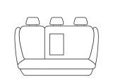 Esteem Velour Seat Covers Set Suits Hyundai Grandeur LTD Sedan 2006 2 Rows