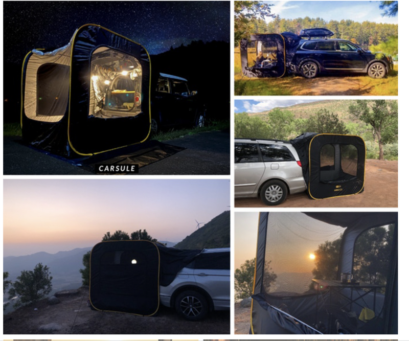 mogics car tent Carsule Plus Car Pop-Up Cabin Capsule Awning Camping Tent 2.2m H x 2m – Motoquipe