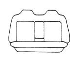 Custom Made Esteem Velour Seat Covers Suits Hyundai Levande GLS 4 Door Sedan 1989-1991 2 Rows