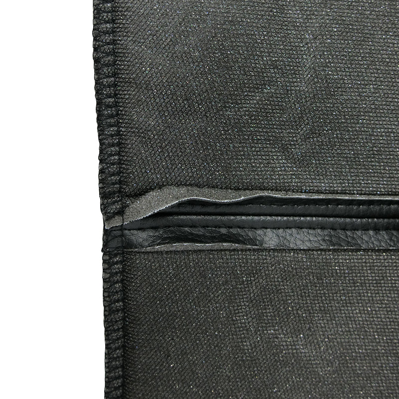 Matador Leather Look Seat Covers Airbag Deploy Safe - Black/Blue MAT30DSBLKBLU