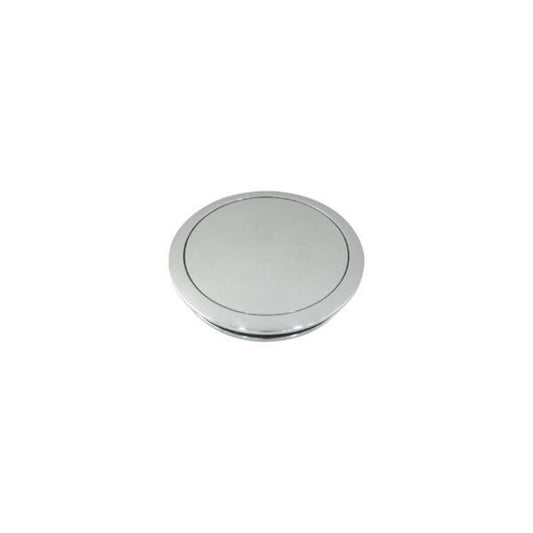 Cal Custom Polished Aluminium Small Smooth Style Horn Button, Suits 9 Bolt Wheels CAL-4650
