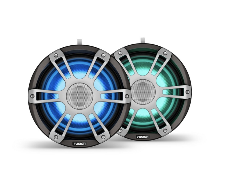 Fusion Marine 8.8" 400W Sports Grey Grilles Marine Wake Tower Speakers Signature Series 3i AP-FL88SPG