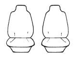 Custom Made Esteem Velour Seat Covers Jeep Wrangler Sport CRD Wagon 2007 2 Rows