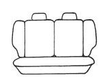 Esteem Velour Seat Covers Set Suits Kia Carens LS 7 Seater 4 Door Wagon 2001 3 Rows