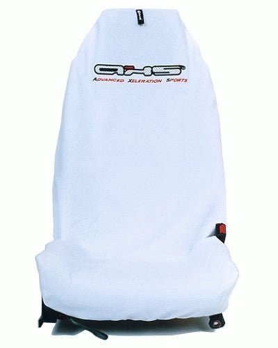 Original AXS Front Seat Cover - Satin White Single No logo ASXWHI_PLAIN
