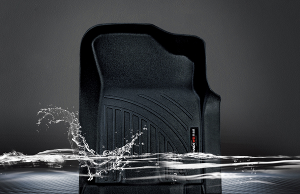 Digital Fit Custom Rear Floor Mats suit Hilux SR5 Dual Cab 9/2015-7/2025 MK8 Black Rubber