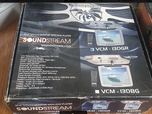 Soundstream Combo  10.4inch TFT-LCD Monitor With DVD Player VCM -13DGR