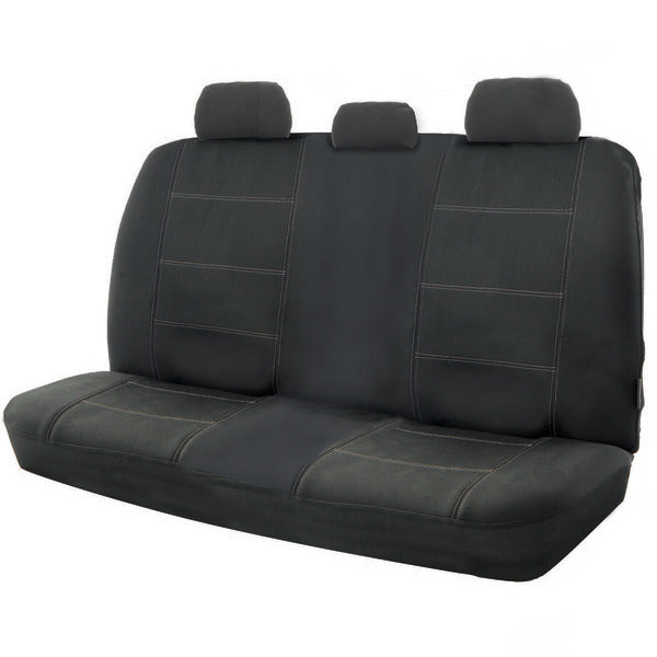 Wet N Wild Neoprene Wetsuit Black Rear Car Seat Covers Blue Stitching Size 06