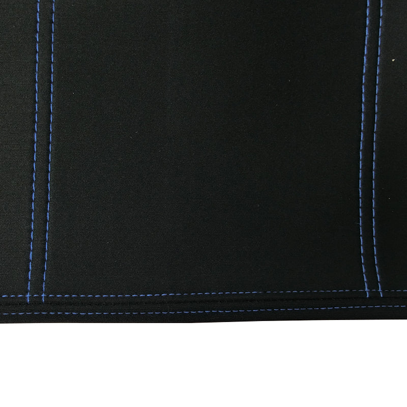 Wet N Wild Neoprene Wetsuit Black Rear Car Seat Covers Blue Stitching